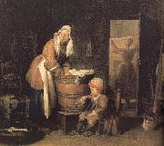 Jean Baptiste Simeon Chardin Women washing clothes oil on canvas